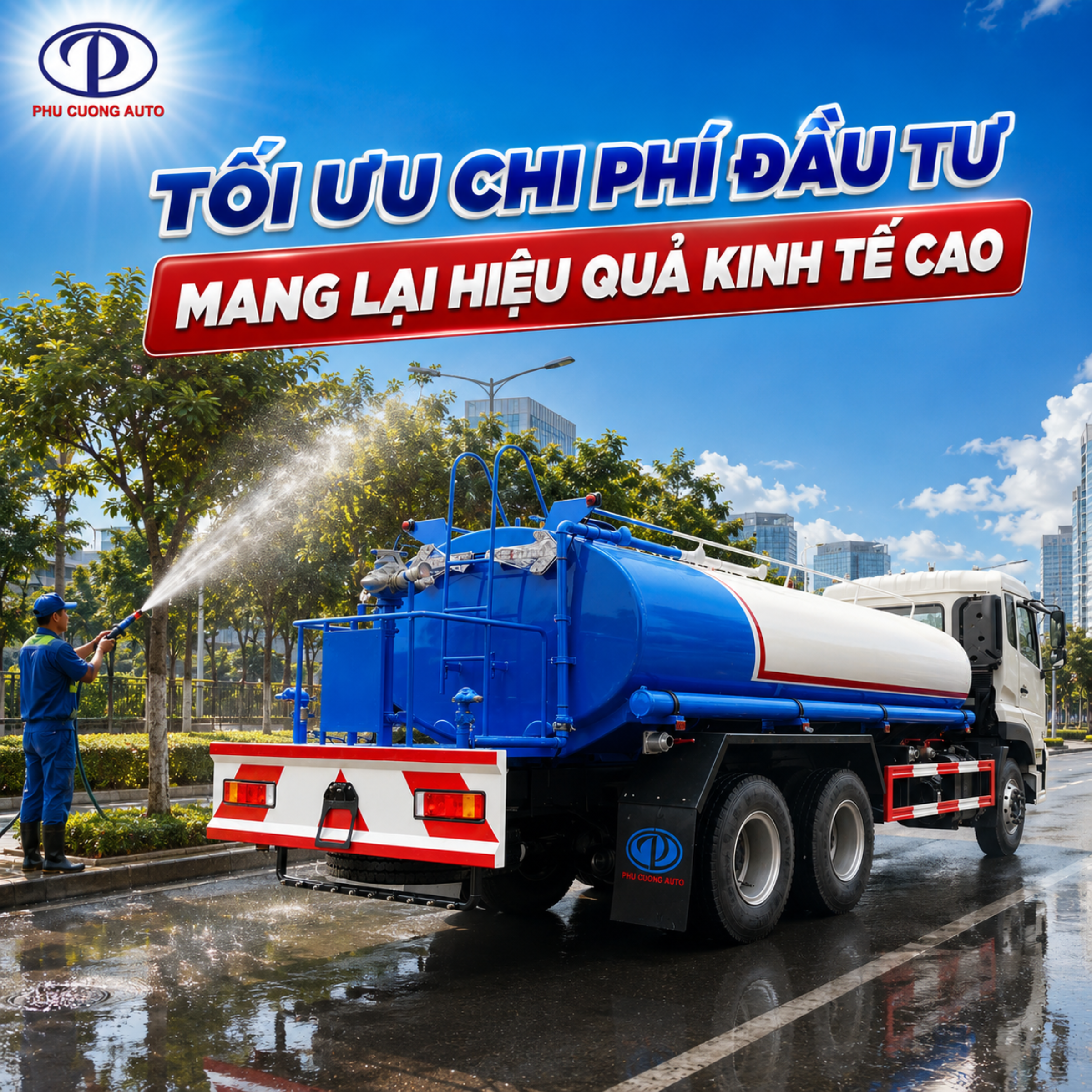 chi phí đầu tư xe bồn nước dongfeng 14 khối nhập khẩu 