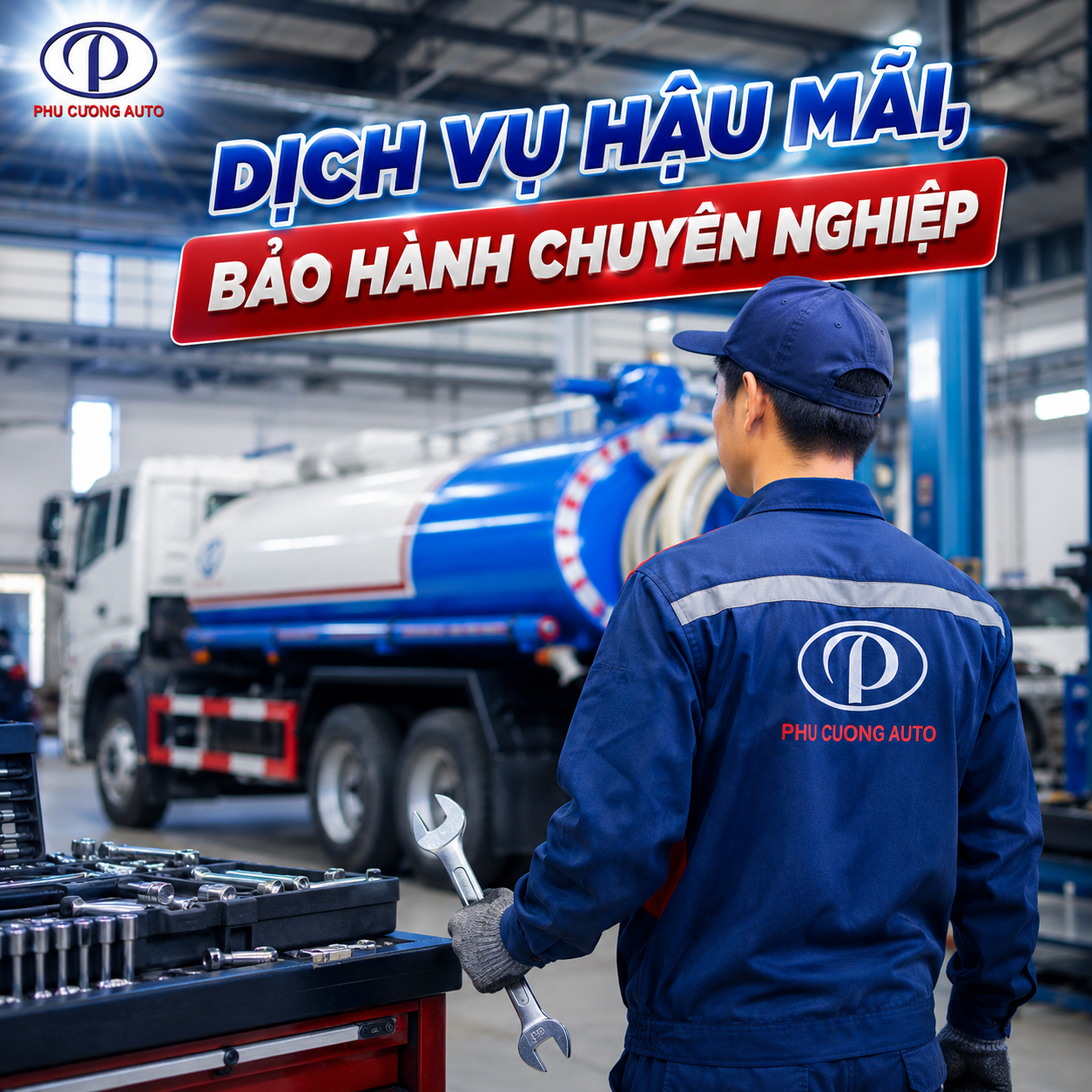 dịch vụ hậu mãi tại ô tô phú cường 