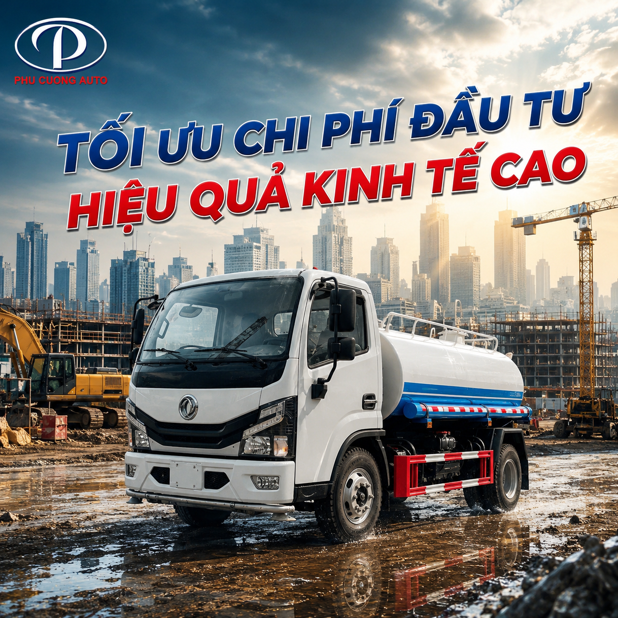 lợi ích kinh tế xe bồn nước 5.3 khối 
