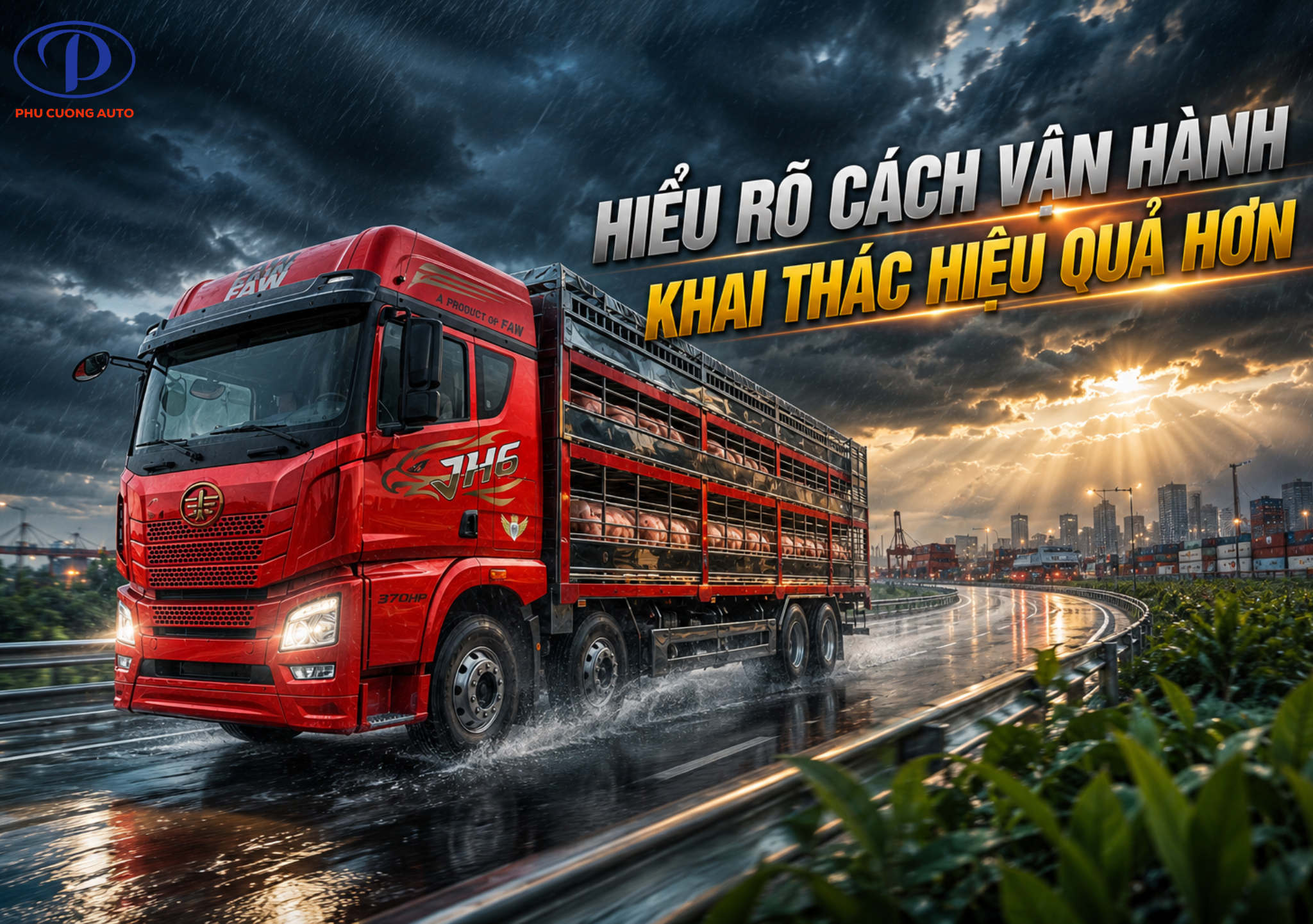 lưu ý khi sử dụng xe faw jh6 4 chân chở gia súc
