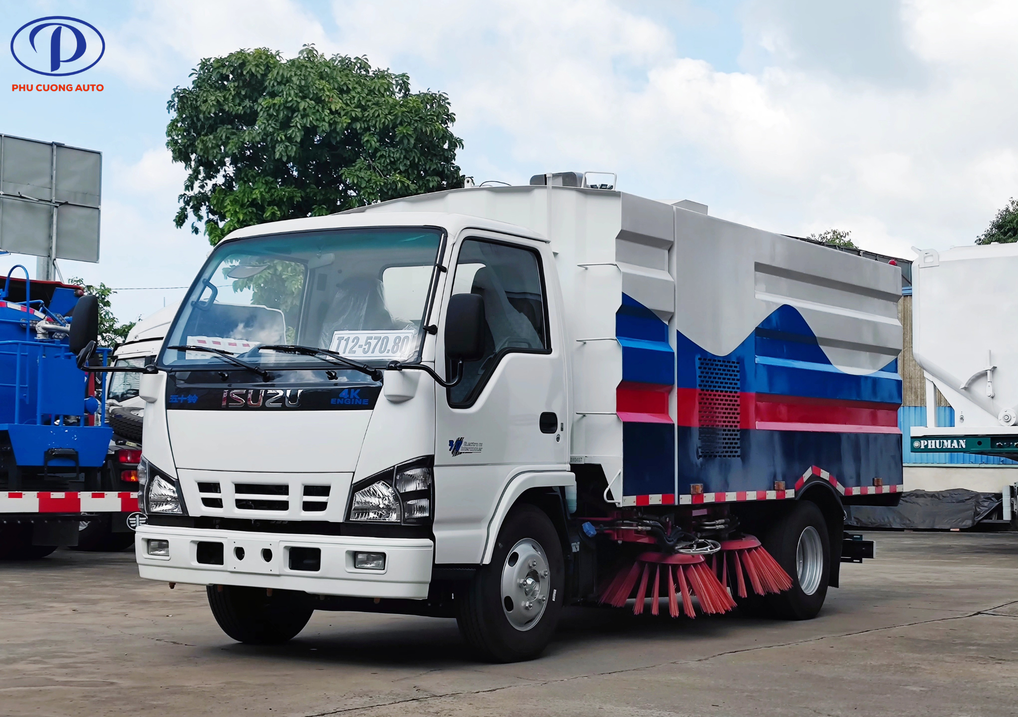 xe quét đường isuzu 6.5 khối