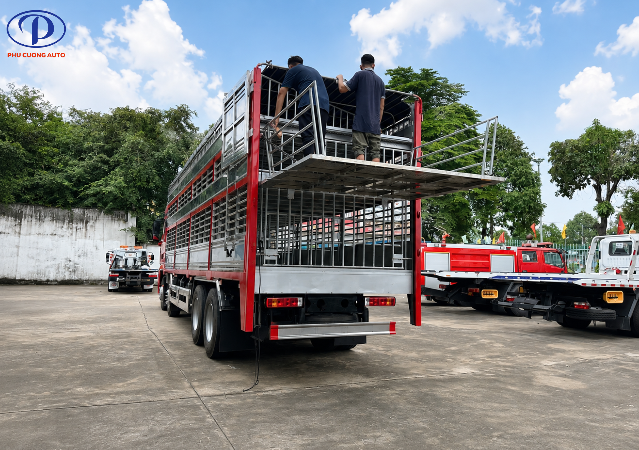 khả năng chở xe faw jh6 4 chân chở gia súc