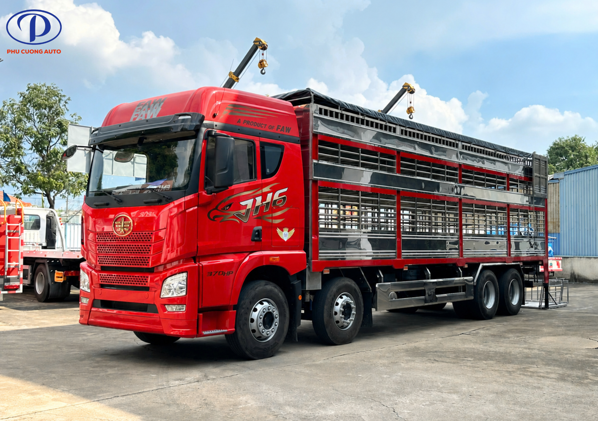xe faw jh6 4 chân chở gia súc
