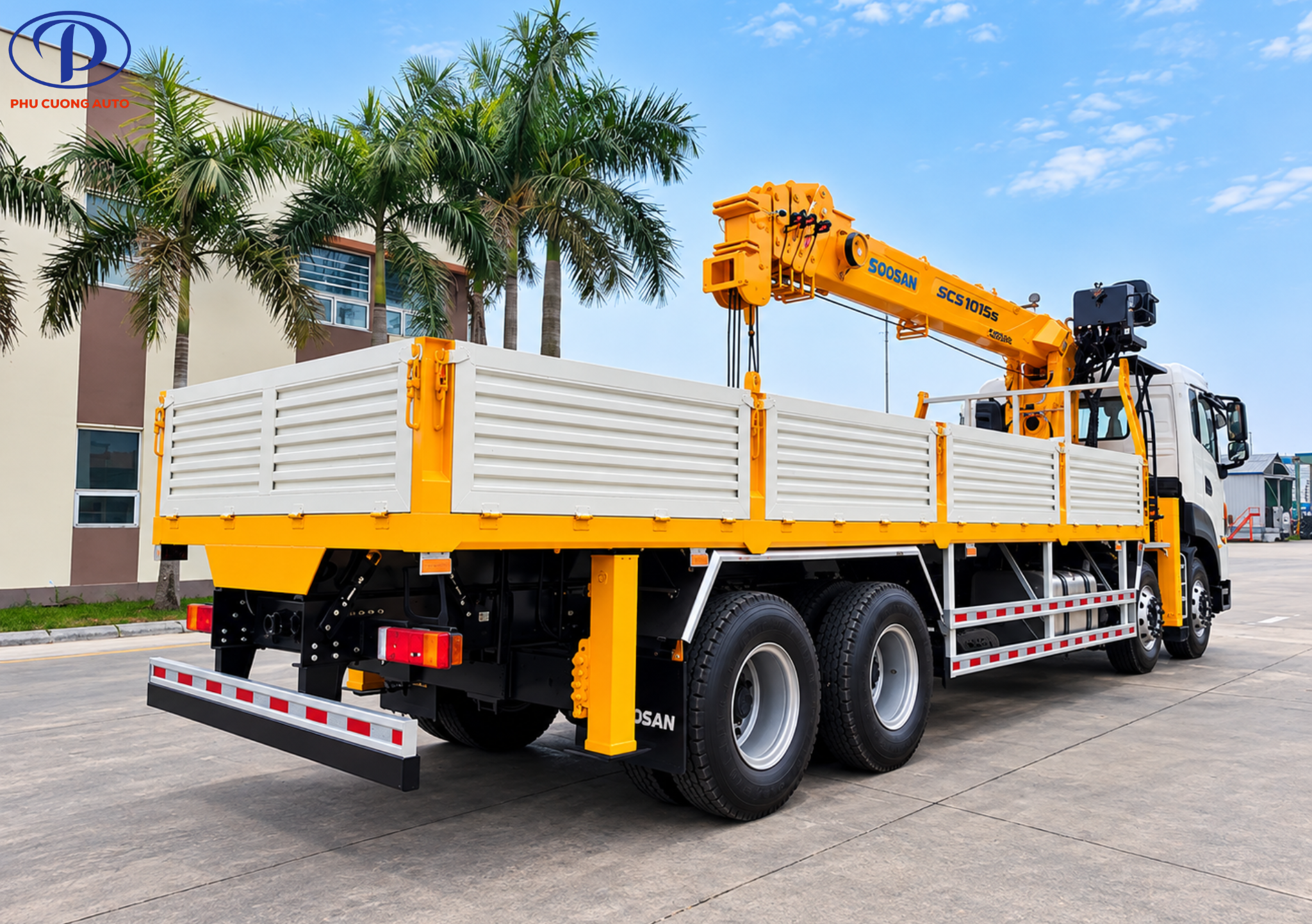 lợi ích kinh tế xe cẩu dongfeng 4 chân 15 tấn 