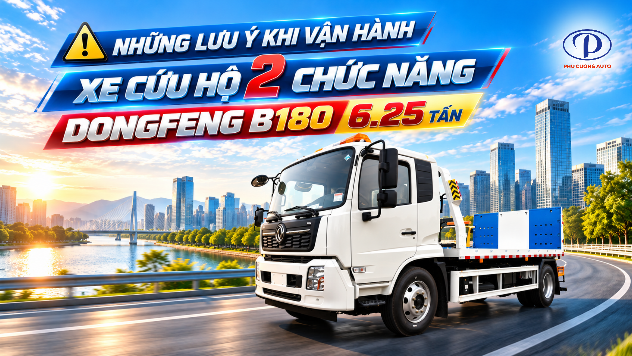 những lưu ý khi vận hành xe cứu hộ dongfeng b180 2 chức năng