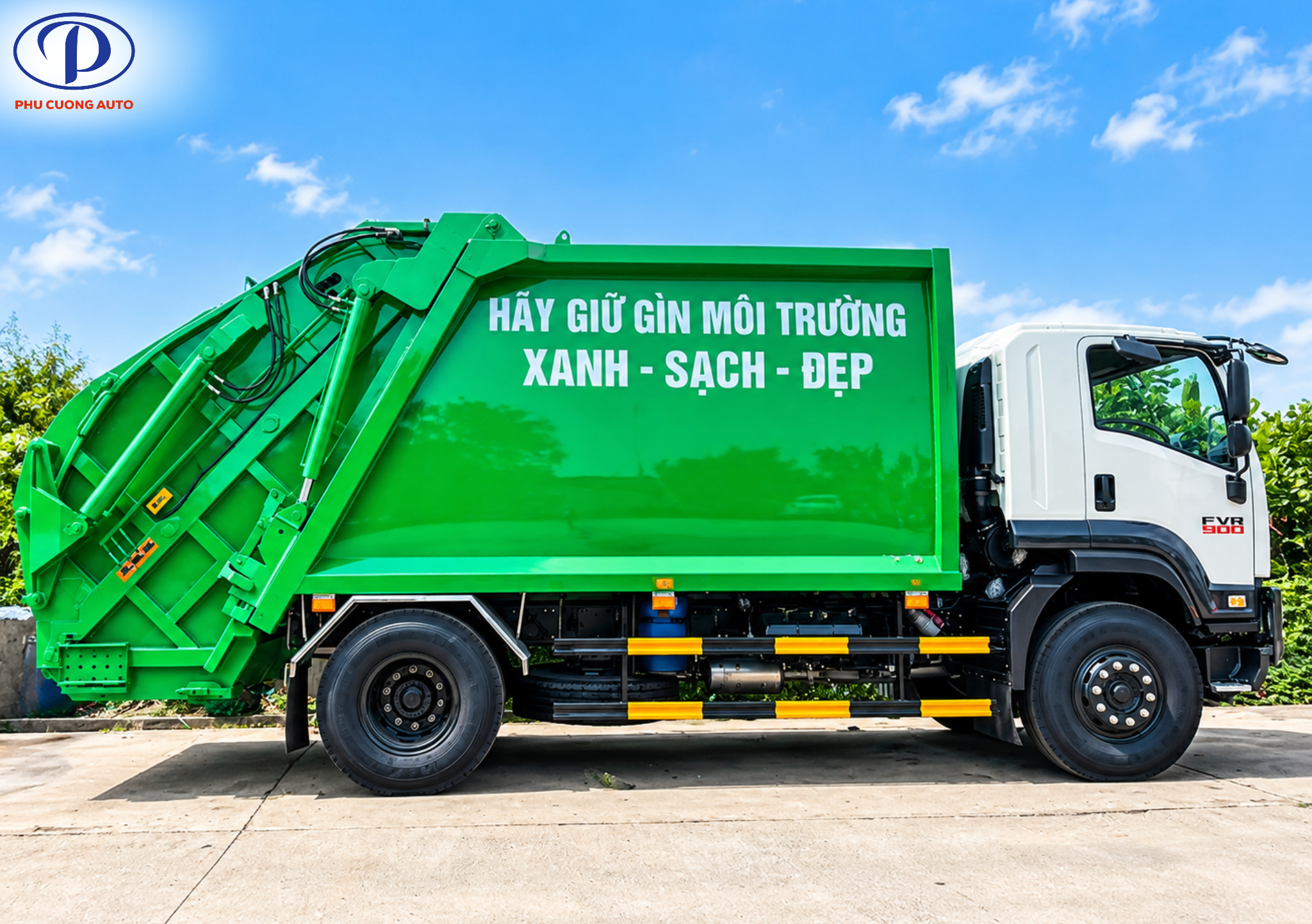 vật liệu chế tạo bồn xe chở rác isuzu 14 khối