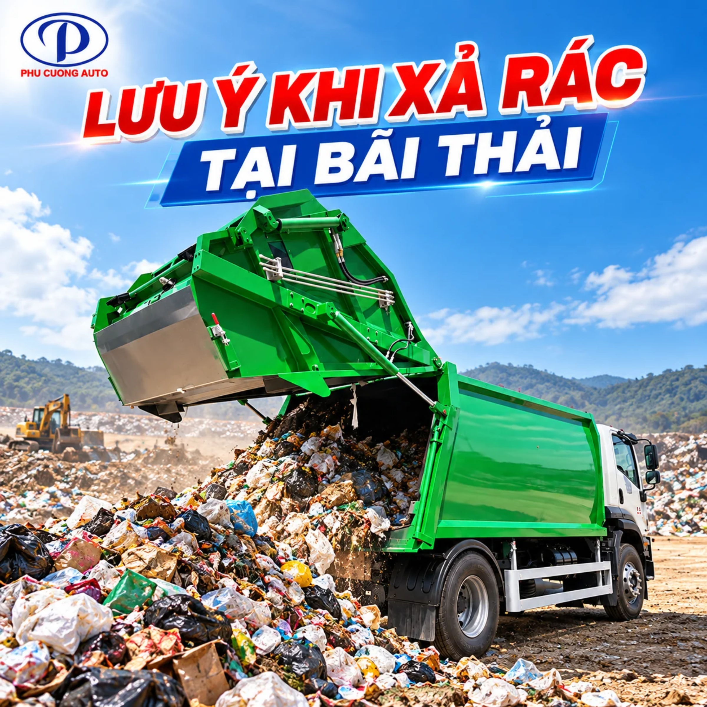 lưu ý khi xả rác tại bãi thải