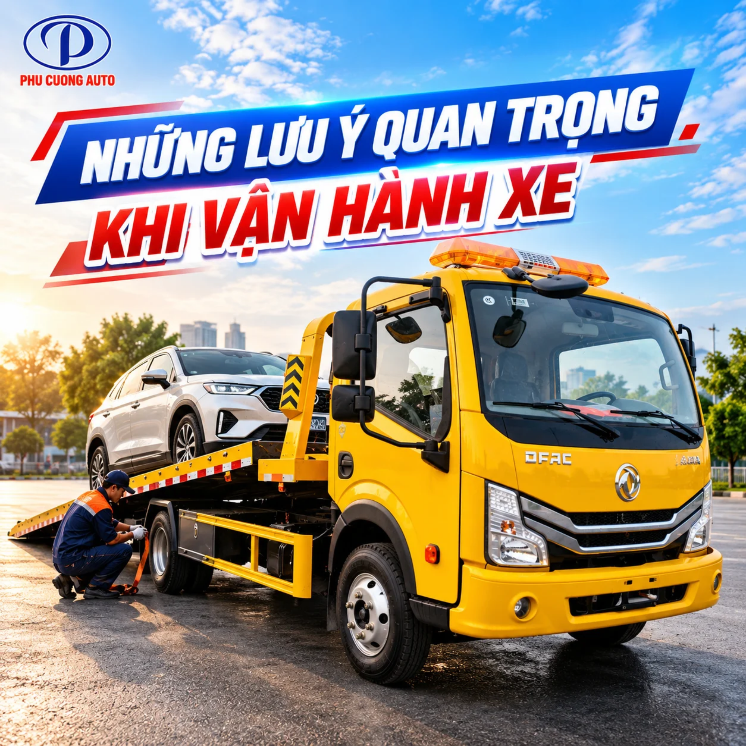 những lưu ý khi vận hành xe cứu hộ 2 chức năng dongfeng d6