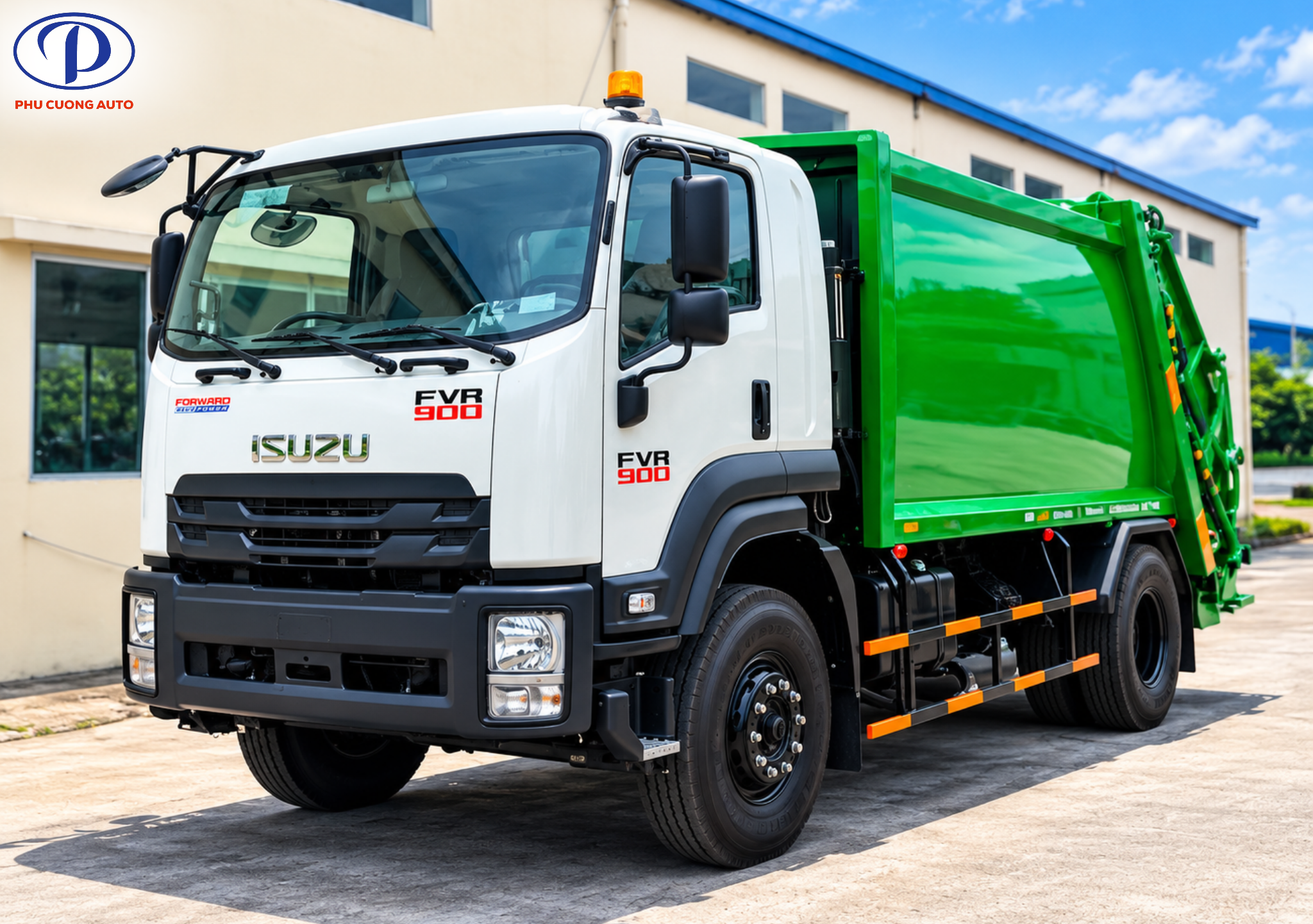 giá xe cuốn ép rác isuzu 14 khối