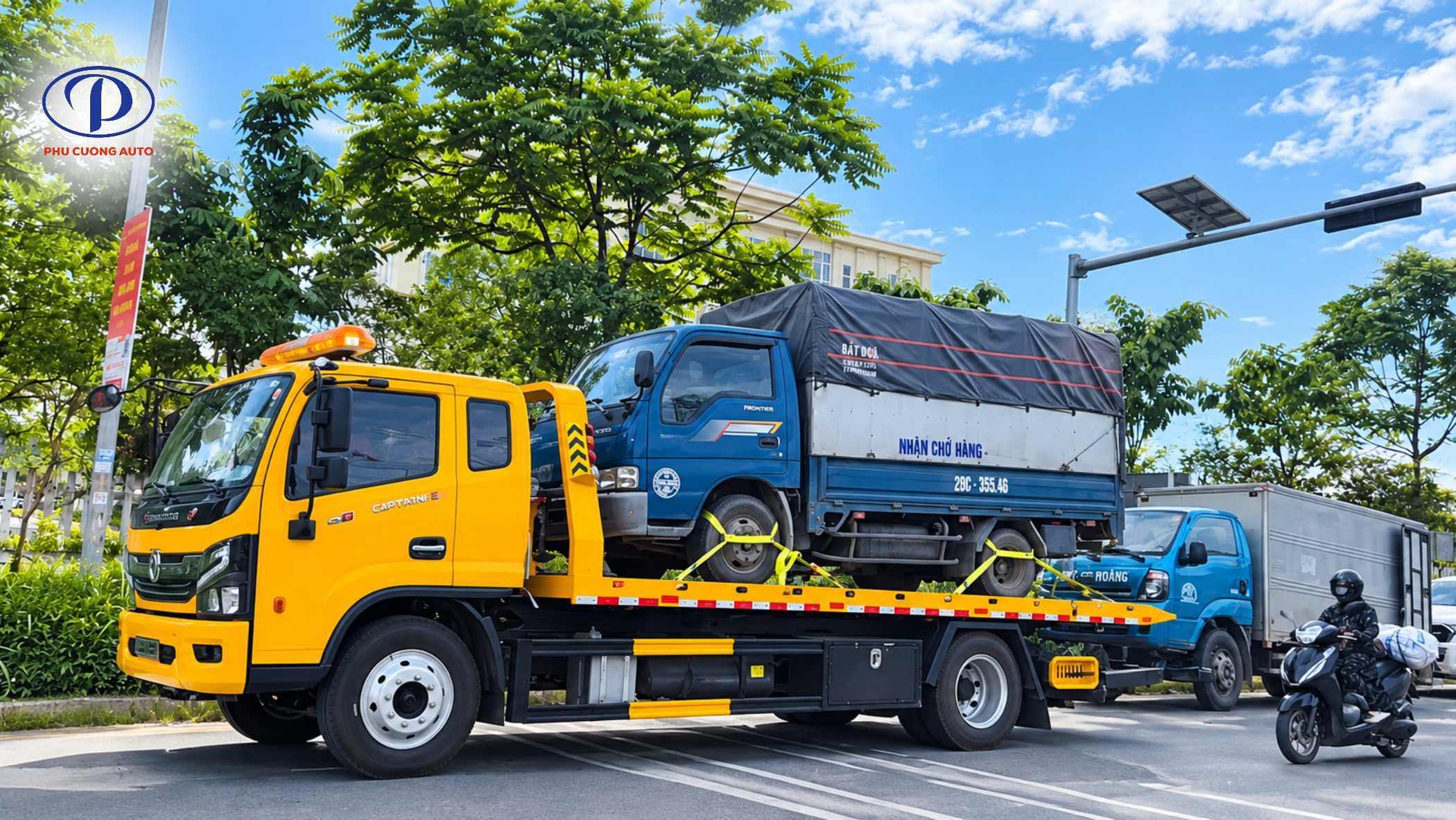 xe cứu hộ kéo chở xe dongfeng d8 2 chức năng